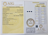 Sapphire 0.84ct AIG Certified