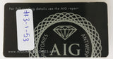 Sapphire 0.75ct AIG Certified