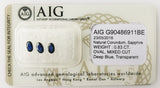 Sapphire 0.83ct AIG Certified