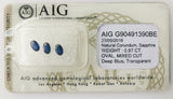 Sapphire 0.87ct AIG Certified