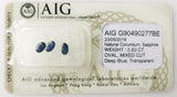 Sapphire 0.83ct AIG Certified