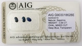 Sapphire 0.99ct AIG Certified