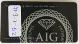 Sapphire 0.92ct AIG Certified