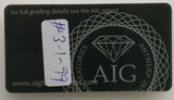 Sapphire 1.23ct AIG Certified