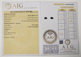 Sapphire 0.52ct AIG Certified