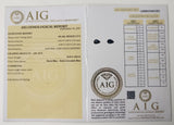 Sapphire 0.52ct AIG Certified