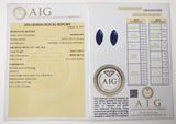 Sapphire 0.64ct AIG Certified