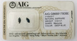 Sapphire 0.62ct AIG Certified