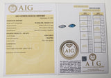 Sapphire 0.59ct AIG Certified