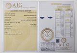 Sapphire 0.54ct AIG Certified