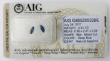 Sapphire 0.51ct AIG Certified