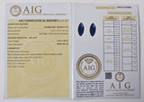 Sapphire 0.39ct AIG Certified