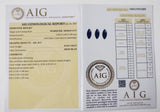 Sapphire 0.54ct AIG Certified