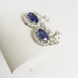 7.68ct Tanzanite and Diamond Earrings