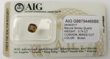 Smokey Quartz 0.74ct AIG Certified