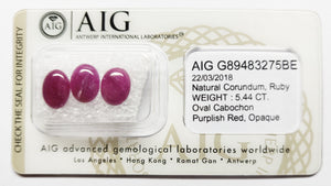 Ruby 5.44ct AIG Certified