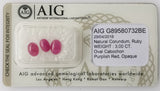 Ruby 3.00ct AIG Certified