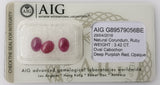 Ruby 3.42ct AIG Certified