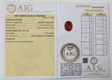 Ruby 3.77ct AIG Certified