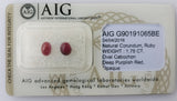 Ruby 1.78ct AIG Certified