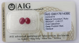 Ruby 2.49ct AIG Certified