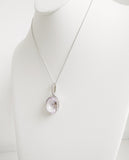 20.47ct Amethyst and Diamond Necklace with pendant