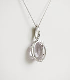 20.47ct Amethyst and Diamond Necklace with pendant