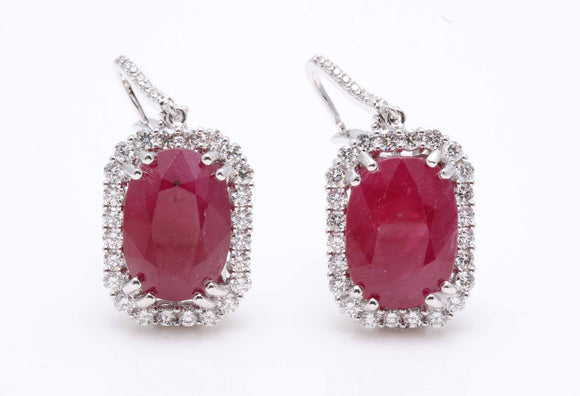 26.27ct Ruby Earrings