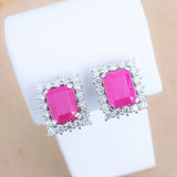 6.03ct Ruby Earrings