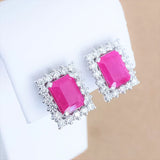 6.03ct Ruby Earrings