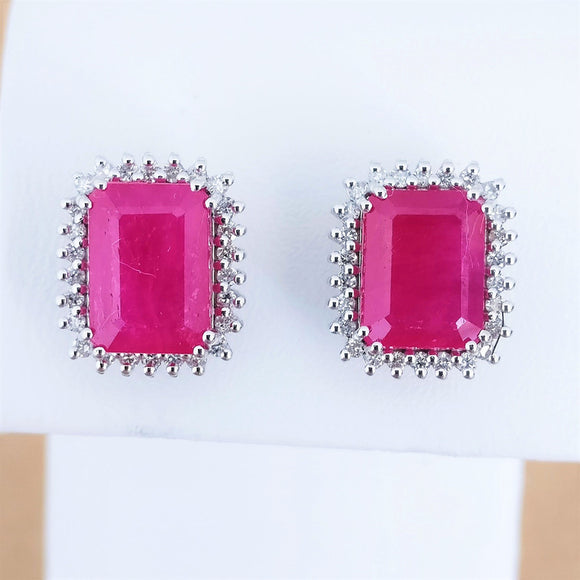 5.22ct Ruby Earrings