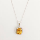 3.05ct Citrine Necklace with pendant