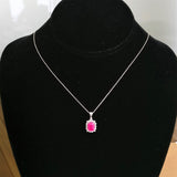 2.31ct Ruby Necklace with pendant