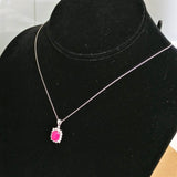 2.31ct Ruby Necklace with pendant