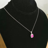 2.31ct Ruby Necklace with pendant