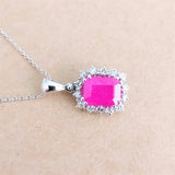 2.31ct Ruby Necklace with pendant