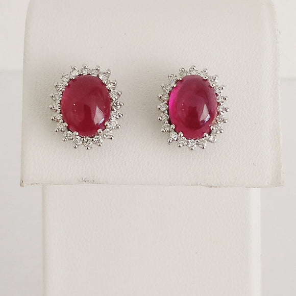 5.16ct Ruby Earrings