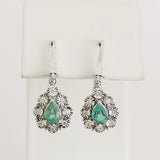 1.02ct Emerald Earrings