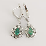 1.02ct Emerald Earrings