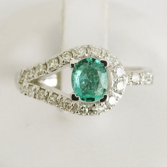 0.46ct Emerald Ring