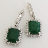 10.04ct Emerald Earrings