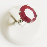 12.71ct Ruby and Diamond Ring