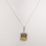 20.92ct Citrine Necklace with pendant