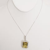 20.92ct Citrine Necklace with pendant