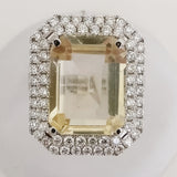 8.29ct Citrine Ring