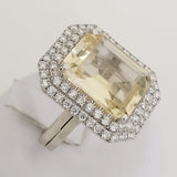 8.29ct Citrine Ring