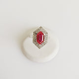 2.97ct Ruby and Diamond Ring