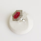 2.97ct Ruby and Diamond Ring