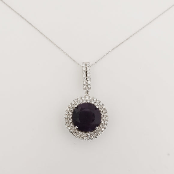 6.59ct Amethyst Necklace with pendant