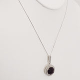 6.59ct Amethyst Necklace with pendant